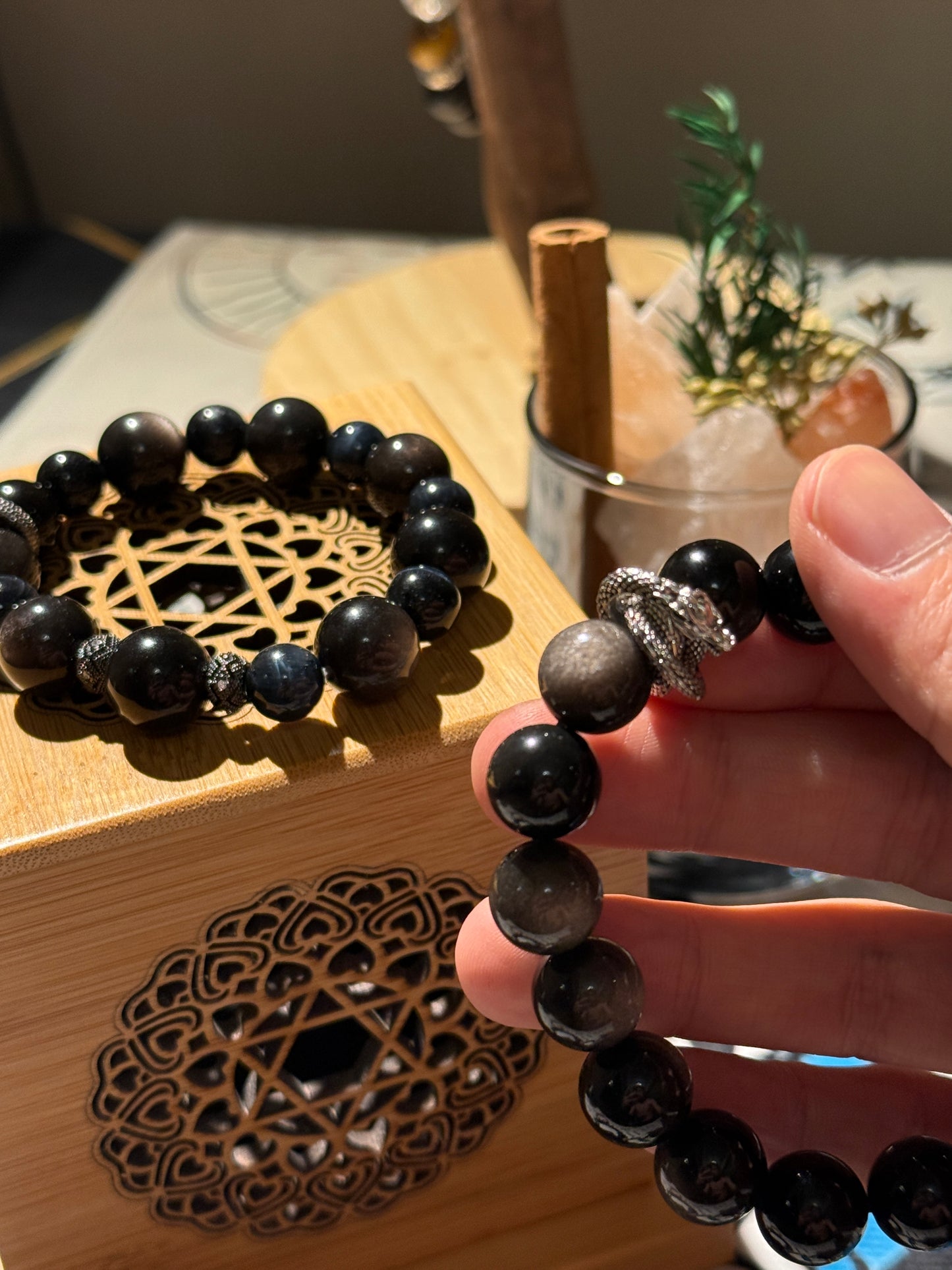 Silver Serpent Netherworld Obsidian