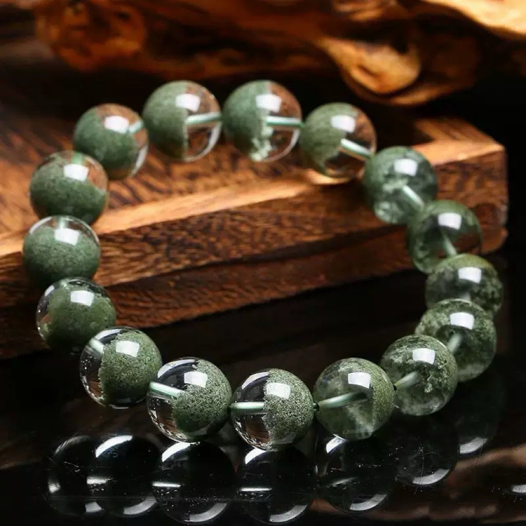 Wealth-attracting green phantom bracelet