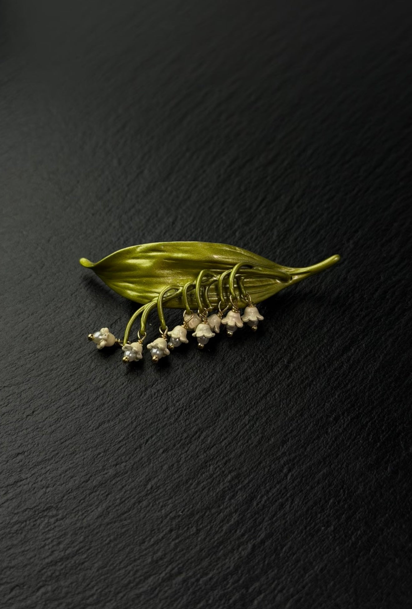 Green Whisper Brooch