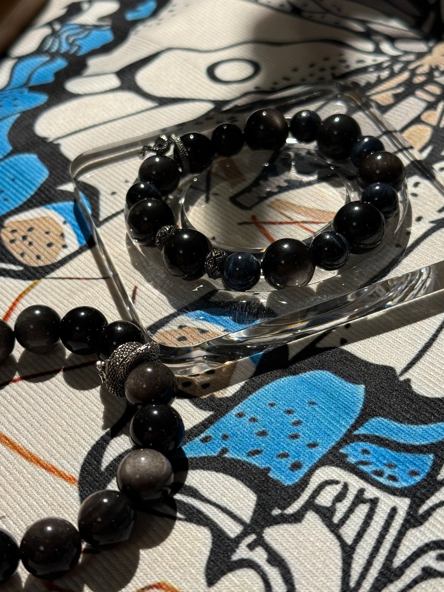 Silver Serpent Netherworld Obsidian