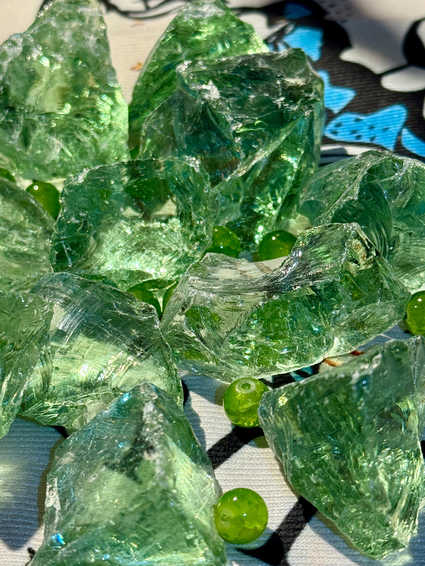 Unprocessed Green Vitality Raw Stone