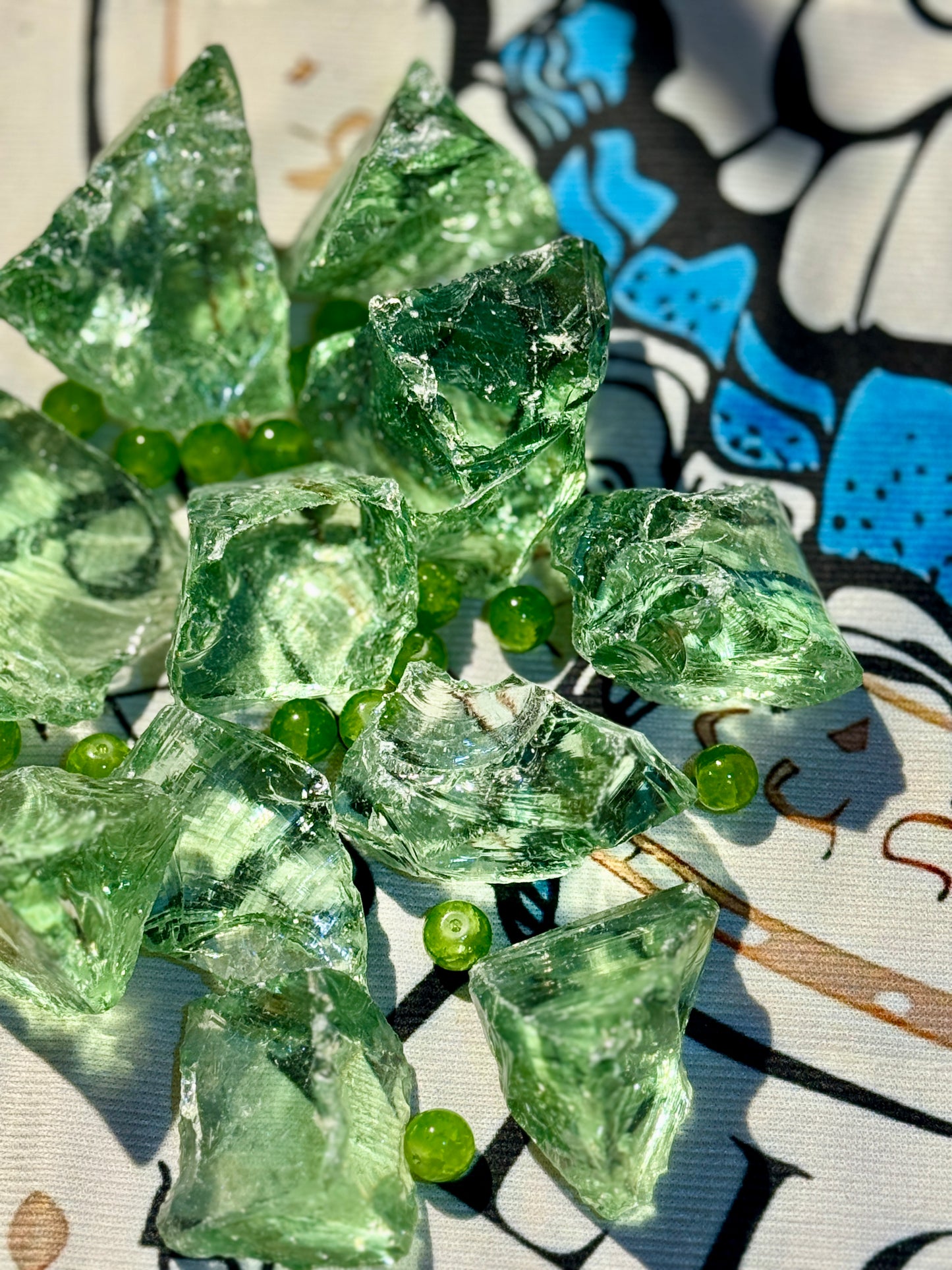 Unprocessed Green Vitality Raw Stone