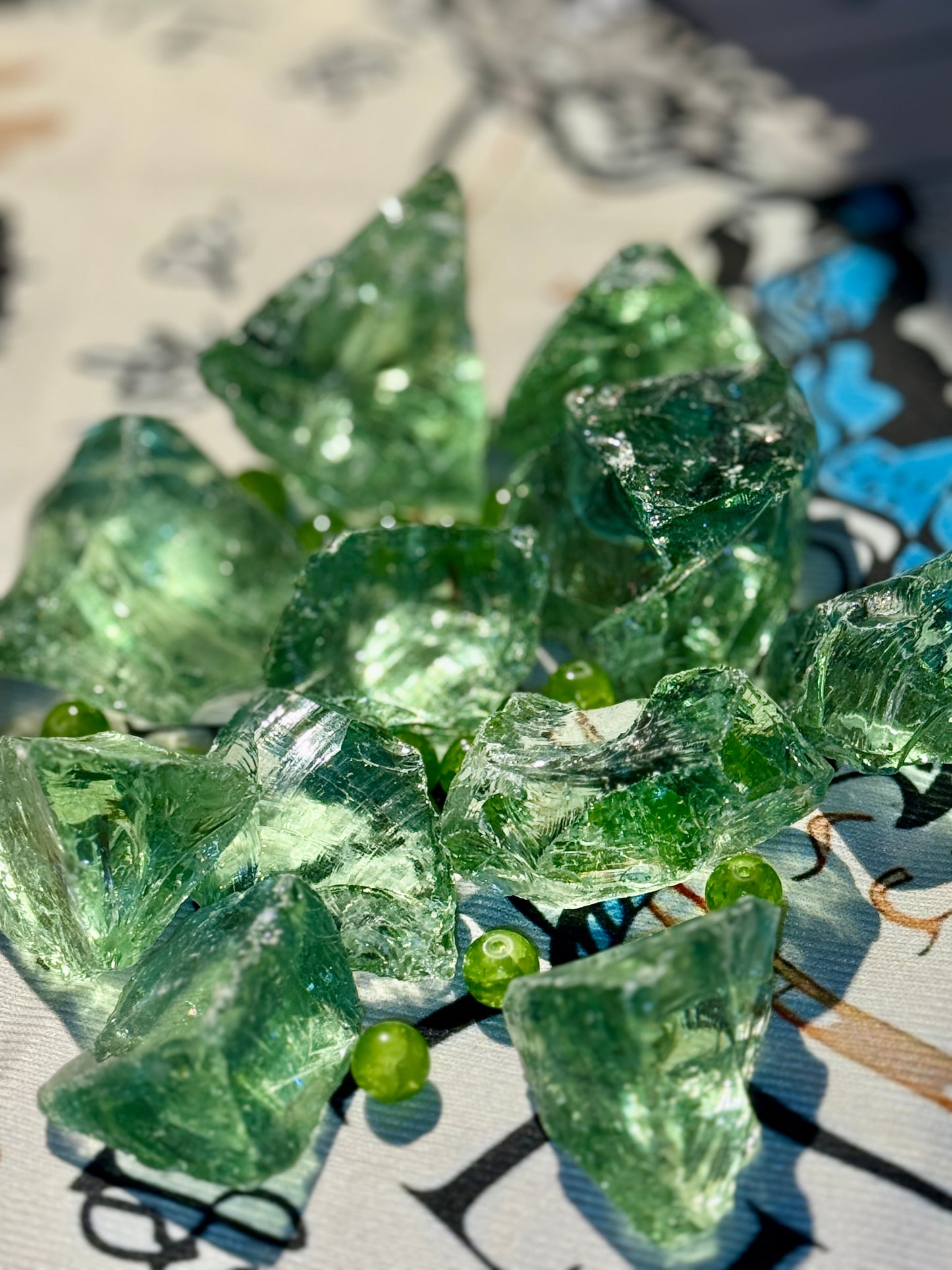 Unprocessed Green Vitality Raw Stone